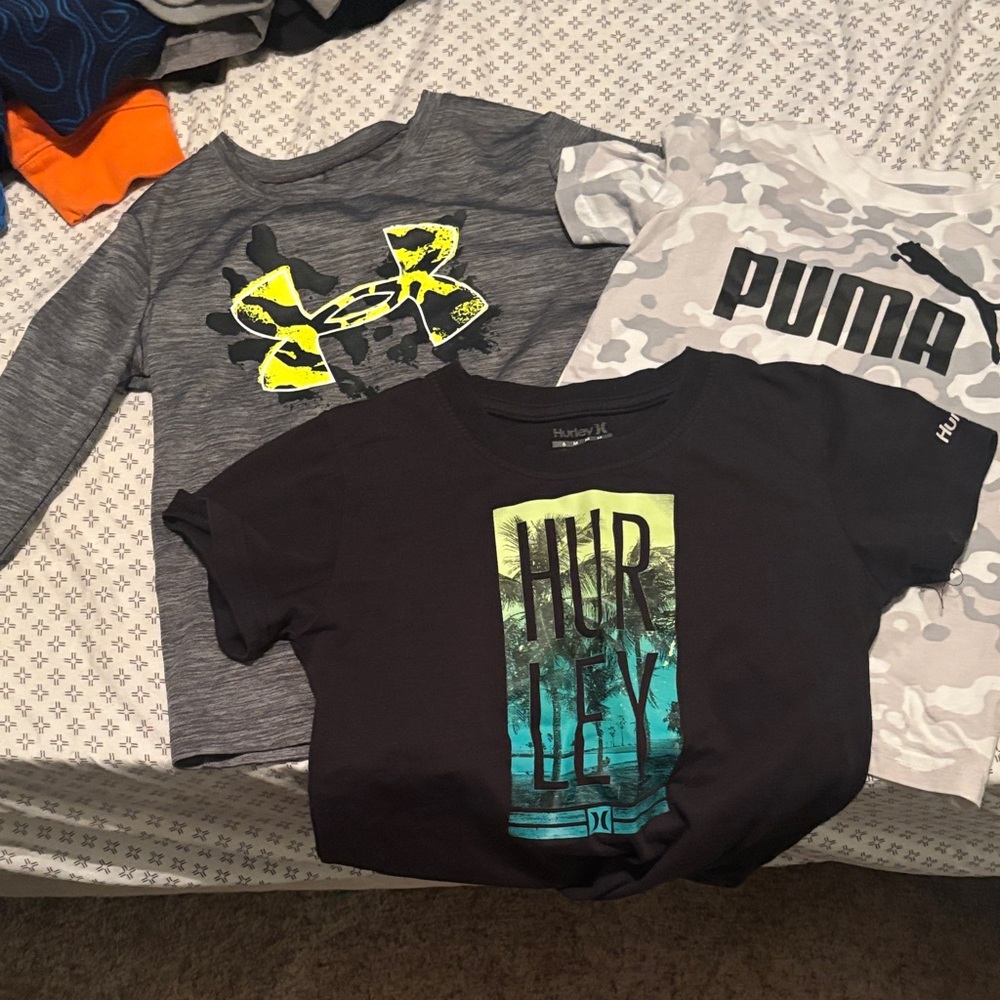 Hurley Black Graphic Kids T-Shirt (5)
